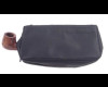 Black Vinyl Combo Pipe/Tobacco Pouch